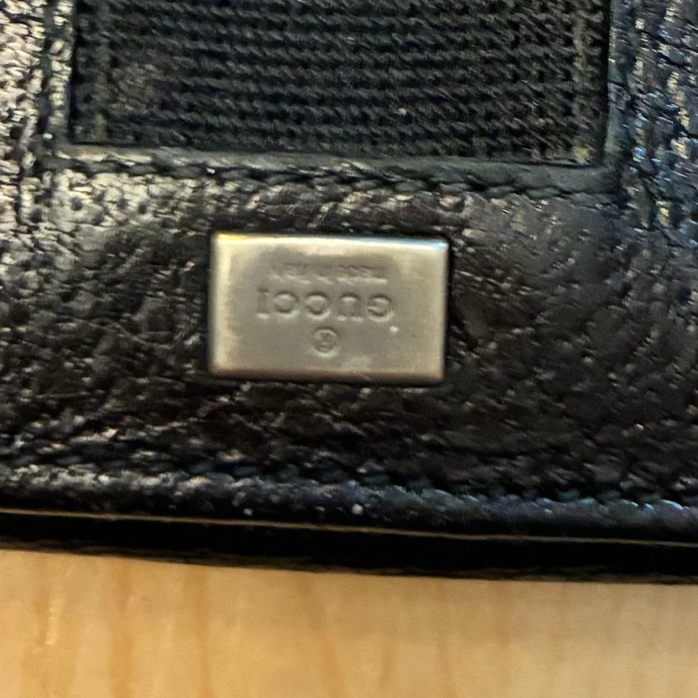 Black Leather Gucci Wallet